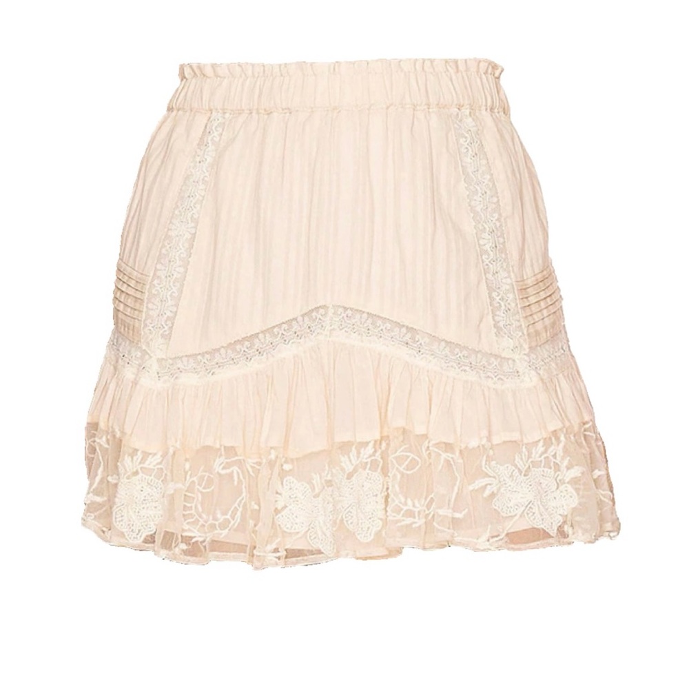 NWT LoveShackFancy Elijah Skirt in Nougat